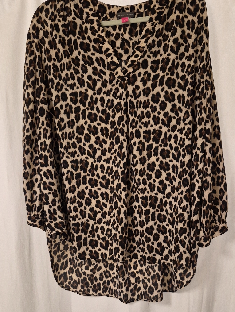 Vince Camuto Leopard Print Tunic - Beige & Brown